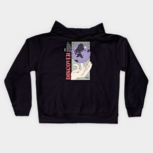 Discover 1985: A Journey Beyond Borders Kids Hoodie